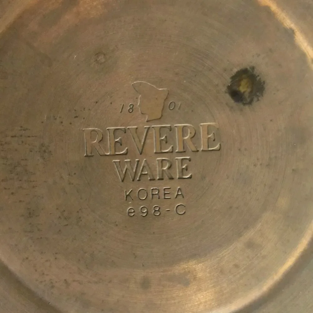 Revere Ware Vintage‎ 1801 Copper Bottom 1.5 Qt. Whistling Tea Kettle Pot 898-C